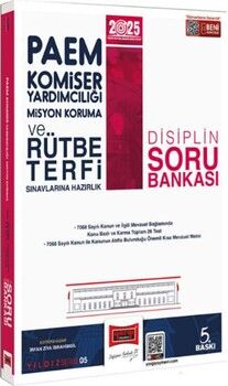 Yargı Yayınları 2025 PAEM Komiser Yardımcılığı Misyon Koruma ve Rütbe Terfi Sınavlarına Hazırlık Disiplin Soru Bankası