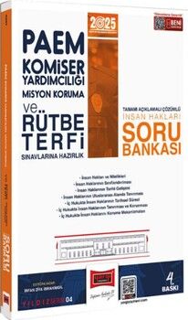 Yargı Yayınları 2025 PAEM Komiser Yardımcılığı Misyon Koruma ve Rütbe Terfi Sınavlarına Hazırlık İnsan Hakları Soru Bankası