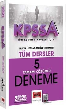 Yargı Yayınları 2025 KPSS A Grubu Tüm Kurum Sınavları İçin Tüm Dersler Tamamı Çözümlü 5 Deneme
