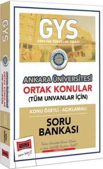 Yargı Yayınları GYS Ankara Üniversitesi Ortak Konular Konu Özetli Açıklamalı Soru Bankası