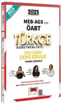 Yargı Yayınları 2025 MEB AGS ÖABT Türkçe Öğretmenliği Son 5 Sınav Çıkmış Sorular