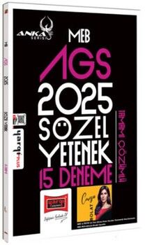 Yargı Yayınları 2025 MEB AGS Anka Serisi Sözel Yetenek Tamamı Çözümlü 15 Deneme