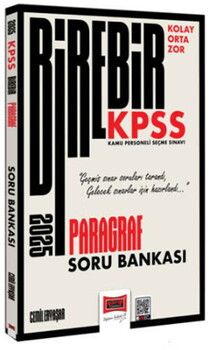 Yargı Yayınları 2025 KPSS Birebir Serisi Kolay Orta Zor Paragraf Soru Bankası