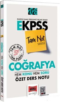 Yargı Yayınları 2026 E KPSS Tam Not Serisi Coğrafya Hem Konu Hem Soru Özet Ders Notu