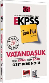 Yargı Yayınları 2026 E KPSS Tam Not Serisi Vatandaşlık Hem Konu Hem Soru Özet Ders Notu