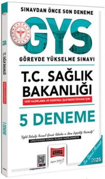 Yargı Yayınları 2025 T.C Sağlık Bakanlığı Veri Hazırlama ve Kontrol İşletmeni Ünvanı İçin GYS 5 Deneme