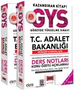 Yargı Yayınları 2025 T.C Adalet Bakanlığı Mübaşir Kadrosu İçin GYS Ders Notları