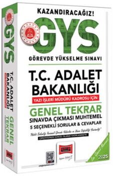 Yargı Yayınları 2025 T.C Adalet Bakanlığı Yazı İşleri Müdürü Kadrosu İçin GYS Genel Tekrar