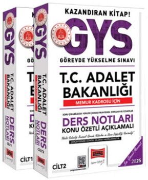 Yargı Yayınları 2025 T.C Adalet Bakanlığı Memur Kadrosu İçin GYS Ders Notları