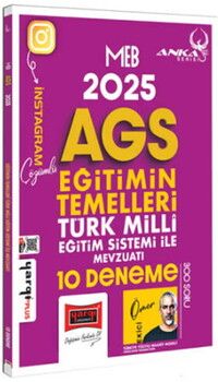 Yargı Yayınları 2025 MEB AGS Eğitimin Temelleri Türk Milli Eğitim Sistemi ile Mevzuatı 10 Deneme
