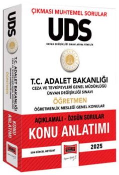 Yargı Yayınları 2025 T.C Adalet Bakanlığı UDS Ceza ve Tevkifevleri Genel Müdürlüğü Ünvan Değişikliği Sınavı Öğretmen Konu Anlatı