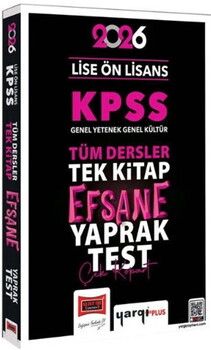 Yargı Yayınları 2026 KPSS Lise Ön Lisans Efsane Yaprak Test