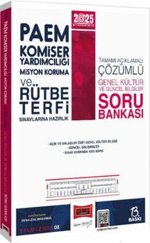Yargı Yayınları 2025 PAEM Komiser Yardımcılığı Misyon Koruma ve Rütbe Terfi Sınavlarına Hazırlık Genel Kültür Güncel Bilgiler So