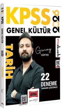 Yargı Yayınları 2026 KPSS Genel Kültür Tamamı Çözümlü Tarih 22 Deneme