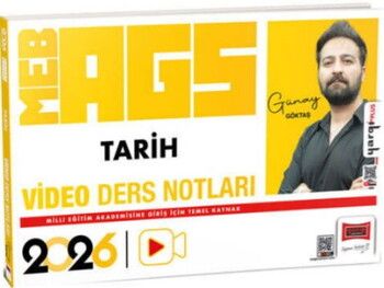 Yargı Yayınları 2026 MEB AGS Öğretmen Adayları İçin Tarih Video Ders Notları
