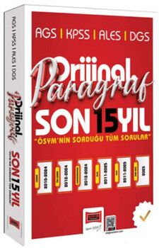 Yargı Yayınları 2026 KPSS AGS ALES DGS Orijinal Paragraf 15 Yıl Çıkmış Sorular