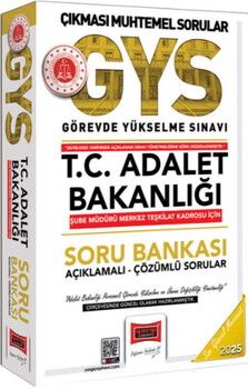 Yargı Yayınları 2025 T.C. Adalet Bakanlığı Şube Müdürü Merkez Teşkilat Kadrosu İçin Soru Bankası