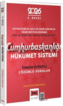 Yargı Yayınları 2026 Cumhurbaşkanlığı Hükümet Sistemi Çözümlü Sorular