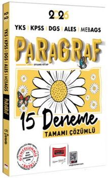 Yargı Yayınları 2026 YKS KPSS DGS ALES MEB AGS Papatya Serisi Paragraf Tamamı Çözümlü 15 Deneme