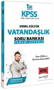 Yargı Yayınları KPSS Genel Kültür Tamamı Çözümlü Vatandaşlık Soru Bankası