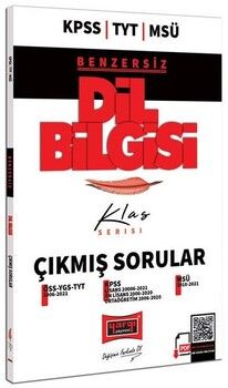 Yargı Yayınları TYT KPSS MSÜ Dil Bilgisi Çıkmış Sorular Klas Serisi