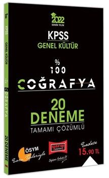 Yargı Yayınları 2022 KPSS Genel Kültür %100 Coğrafya Tamamı Çözümlü 20 Deneme