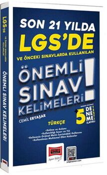 Yargı Yayınları LGS de Son 21 Yılda Çıkan Önemli Türkçe Sınav Kelimeleri