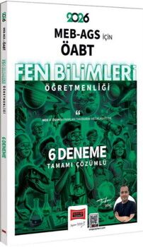 Yargı Yayınları 2026 MEB AGS ÖABT Fen Bilimleri Öğretmenliği 2020 2025 Tamamı Çözümlü 6 Deneme