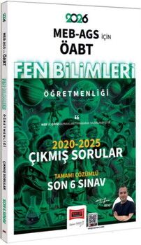 Yargı Yayınları 2026 MEB AGS ÖABT Fen Bilimleri Öğretmenliği 2020 2025 Tamamı Çözümlü Çıkmış 6 Sınav Soruları