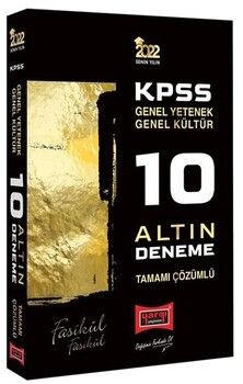 Yargı Yayınları 2022 KPSS GY GK Tamamı Çözümlü 10 Altın Deneme