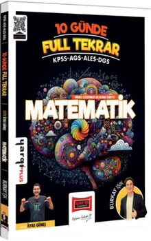 Yargı Yayınları KPSS ALES DGS AGS 10 Günde Full Tekrar Matematik Video Çözümlü ve Konu Özetli