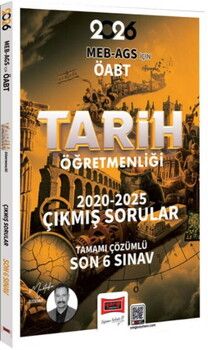 Yargı Yayınları 2026 MEB AGS ÖABT Tarih Öğretmenliği Tamamı Çözümlü Son 6 Sınav Çıkmış Sorular