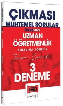 Yargı Yayınları 2022 Uzman Öğretmenlik Çıkması Muhtemel Sorular Tamamı Çözümlü 3 Deneme