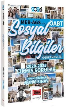 Yargı Yayınları 2026 ÖABT MEB AGS Sosyal Bilgiler Öğretmenliği 2020-2025 Çıkmış Sınav Soruları
