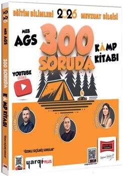Yargı Yayınları 2026 MEB AGS Eğitim Bilimleri ve Mevzuat Bilgisi 300 Soruda Youtube Çözümlü Kamp Kitabı