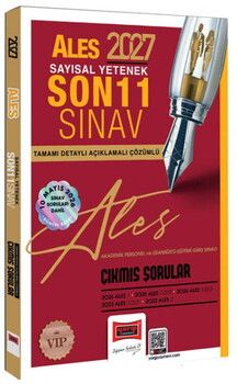Yargı Yayınları 2027 ALES Sayısal Yetenek Son 11 Sınav Tamamı Çözümlü Çıkmış Sorular