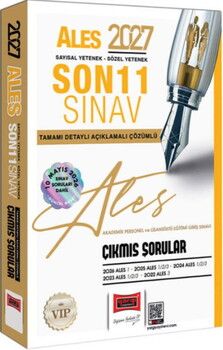 Yargı Yayınları 2027 ALES Sayısal Sözel Yetenek Son 11 Sınav Tamamı Çözümlü Çıkmış Sorular