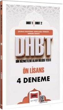 Yargı Yayınları DHBT 1 DHBT 2 Ön Lisans 4 Deneme Sınavı