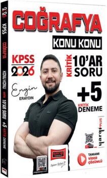 Yargı Yayınları 2026 KPSS Coğrafya Konu Konu Kritik 10 ar Soru +5 Kritik Deneme