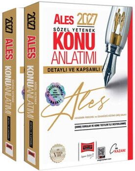 Yargı Yayınları 2027 ALES VİP Sayısal-Sözel Yetenek Detaylı ve Kapsamlı Konu Anlatımı 2 Cilt