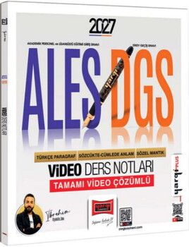 Yargı Yayınları 2027 ALES DGS Türkçe Paragraf Sözcükte Anlam Sözel Mantık Video Ders Notları
