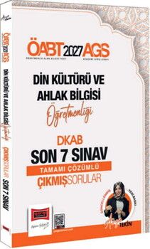 Yargı Yayınları 2027 ÖABT AGS Din Kültürü ve Ahlak Bilgisi Öğretmenliği DKAB Son 7 Sınav Çıkmış Sorular