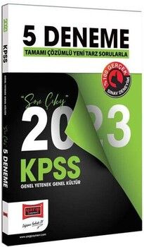 Yargı Yayınları 2023 KPSS Genel Yetenek Genel Kültür Son Çıkış 5 Deneme Çözümlü