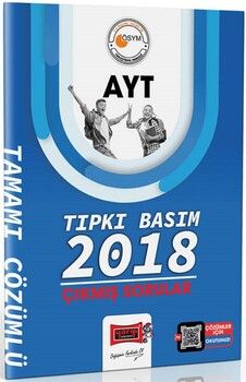 Yargı Yayınları 2023 Baskı 2018 Yılı AYT Tıpkı Basım Çıkmış Sorular