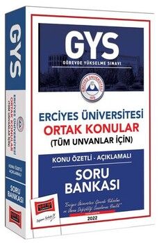 Yargı Yayınları Erciyes Üniversitesi GYS Konu Özetli Açıklamalı Soru Bankası
