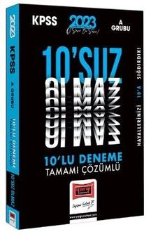 Yargı Yayınları 2023 KPSS A Grubu Tamamı Çözümlü 10 suz Olmaz 10 Deneme