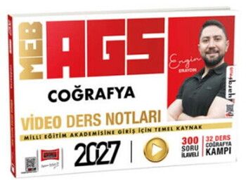 Yargı Yayınları 2027 MEB AGS Coğrafya Video Ders Notları 300 Soru İlaveli