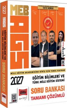 Yargı Yayınları 2027 MEB AGS Eğitim Bilimleri ve Türk Milli Eğitim Sistemi Tamamı Çözümlü Soru Bankası
