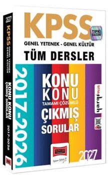 Yargı Yayınları 2027 KPSS GKGY Tüm Dersler Konu Konu Tamamı Çözümlü 10 Yıl Çıkmış Sorular