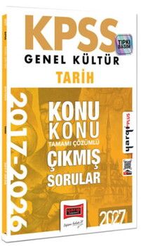 Yargı Yayınları 2027 KPSS Genel Kültür Tarih Konu Konu Tamamı Çözümlü 10 Yıl Çıkmış Sorular